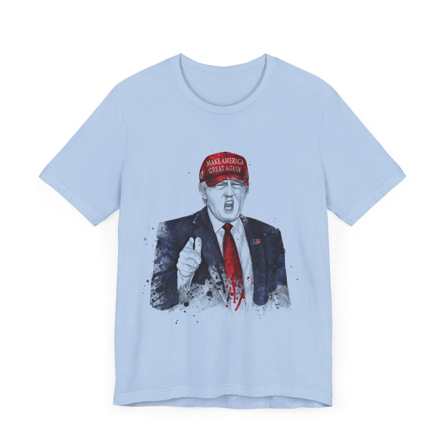 Trump "YOU'RE FIRED!" (Image Only) Scribble Art I - Unisex T-Shirt