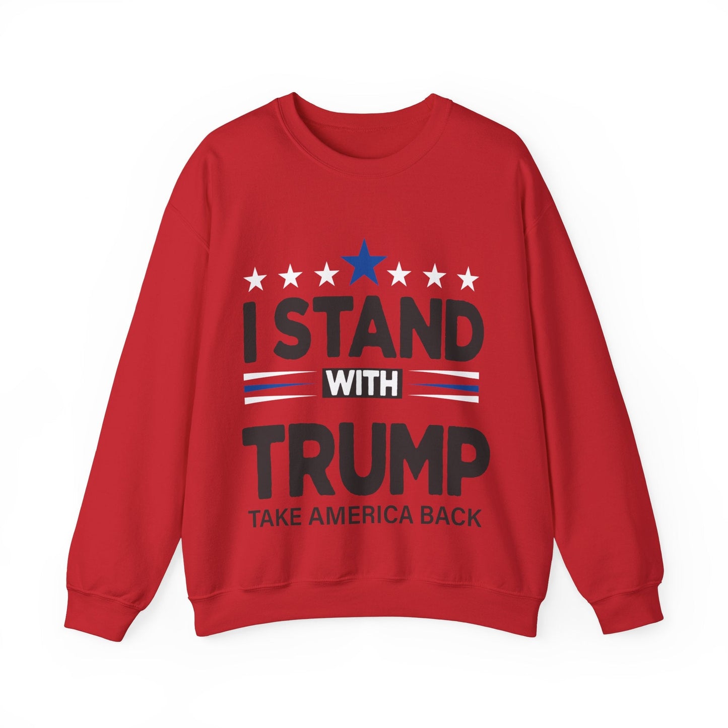 I Stand With Trump - Unisex Sweatshirt - American Apostle - Red