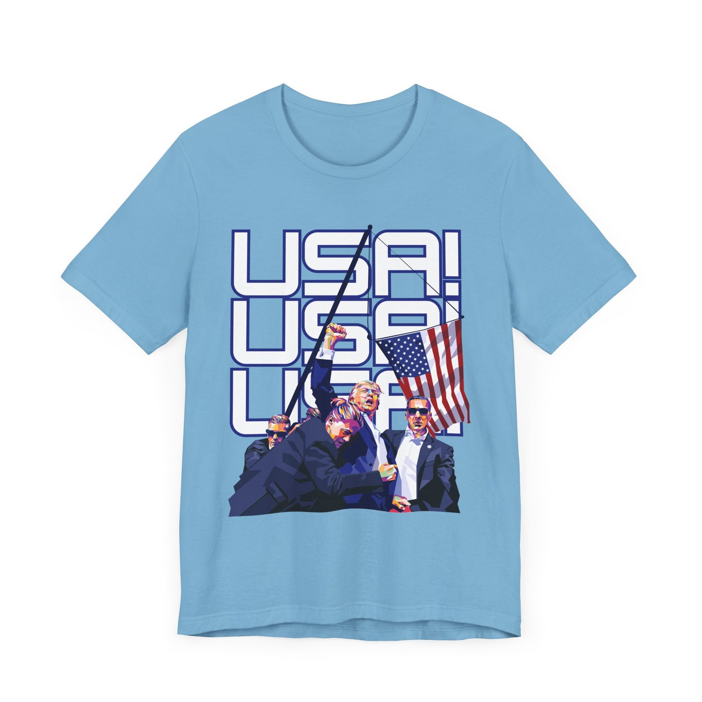 Trump Defiance USA! USA! USA! - Unisex T-Shirt