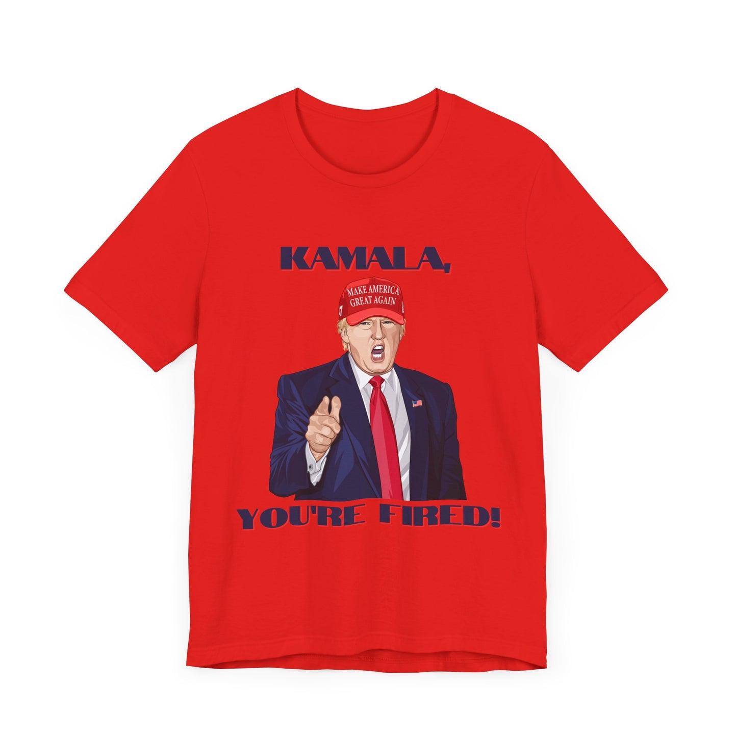 Trump "KAMALA, YOU'RE FIRED!" Cartoon Art VII - Unisex T-Shirt