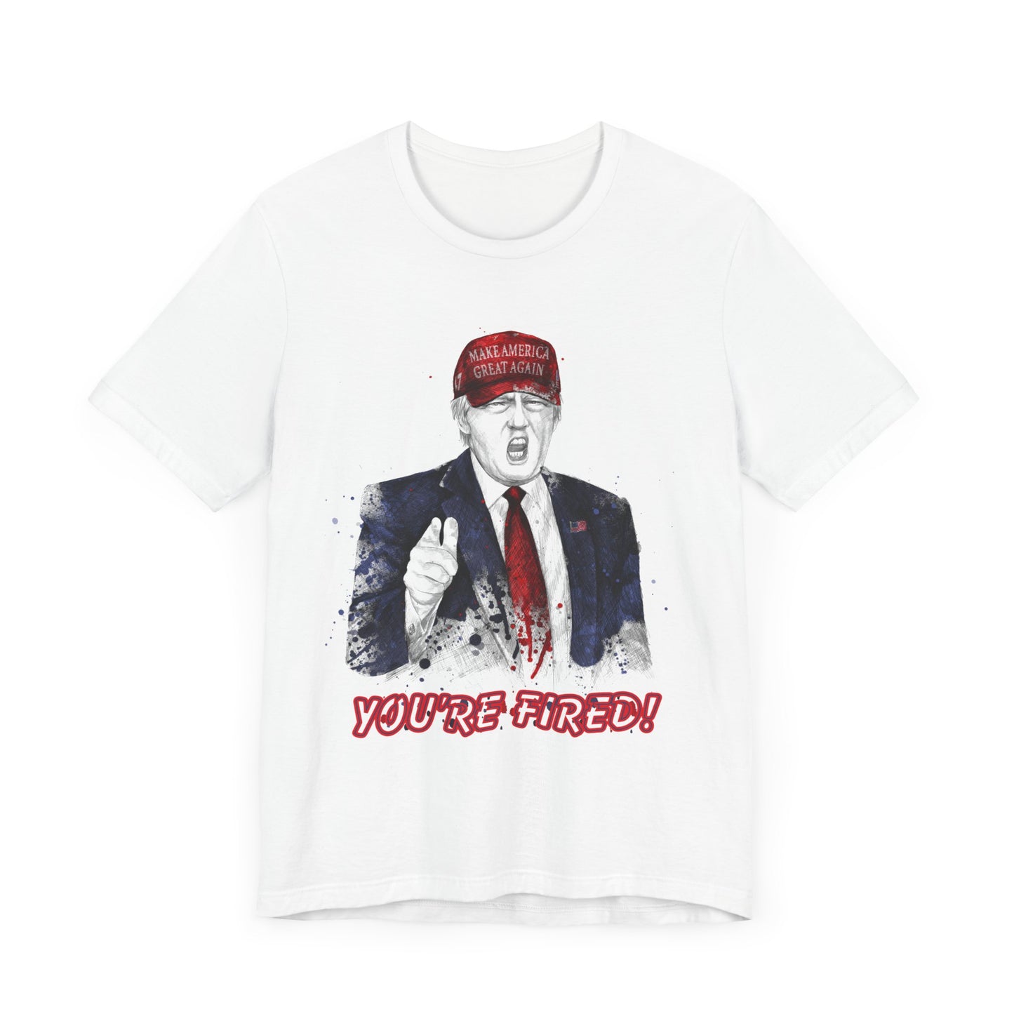 Trump "YOU'RE FIRED!" Scribble Art I - Unisex T-Shirt