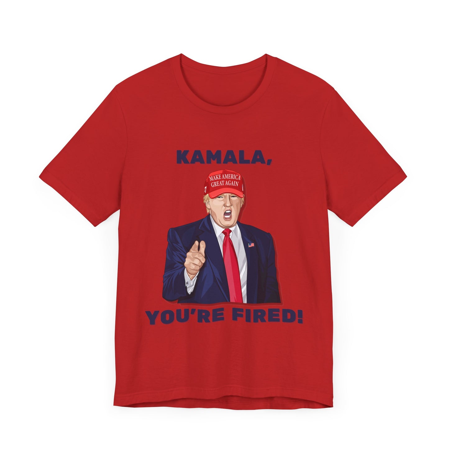 Trump "KAMALA, YOU'RE FIRED!" Cartoon Art II - Unisex T-Shirt