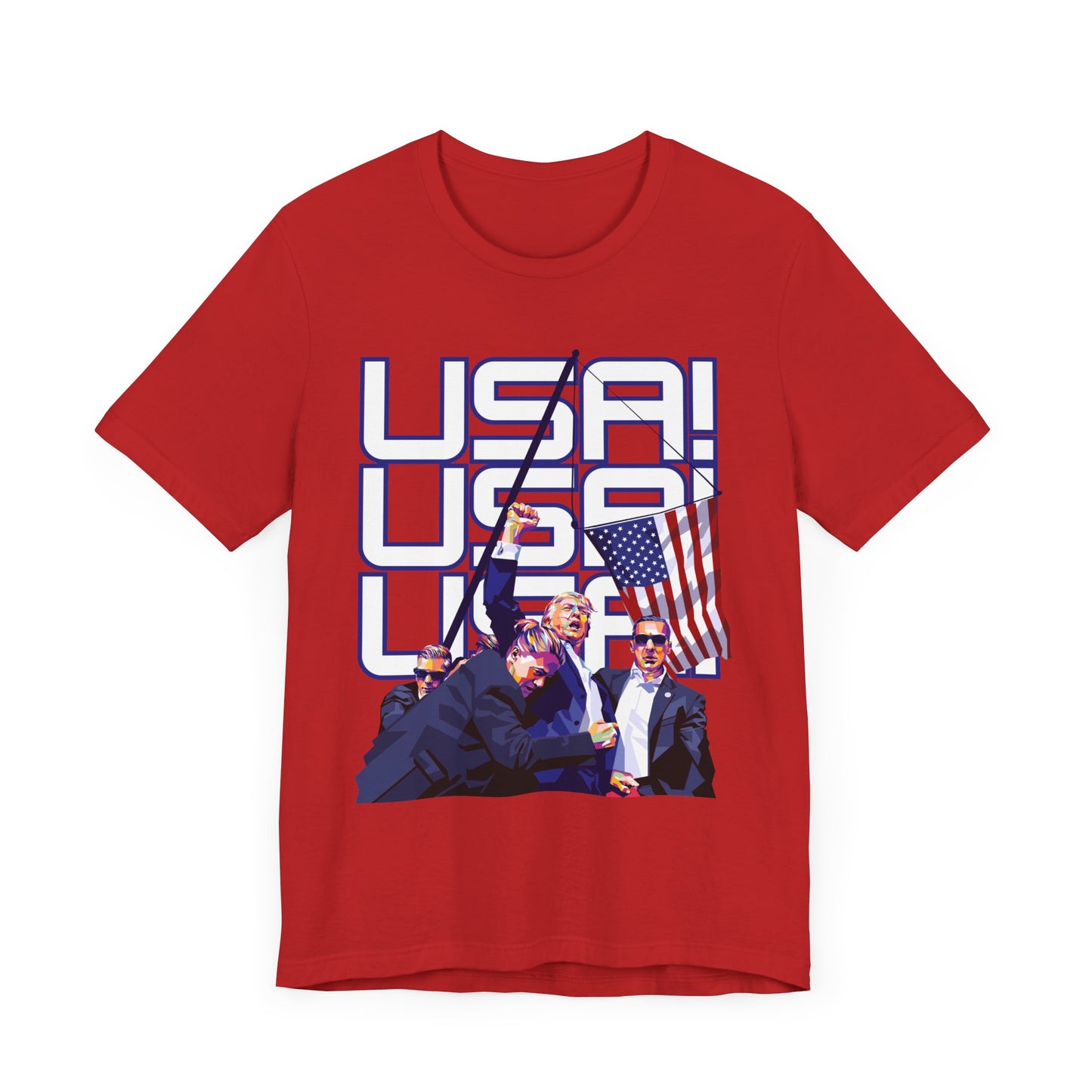 Trump Defiance USA! USA! USA! - Unisex T-Shirt