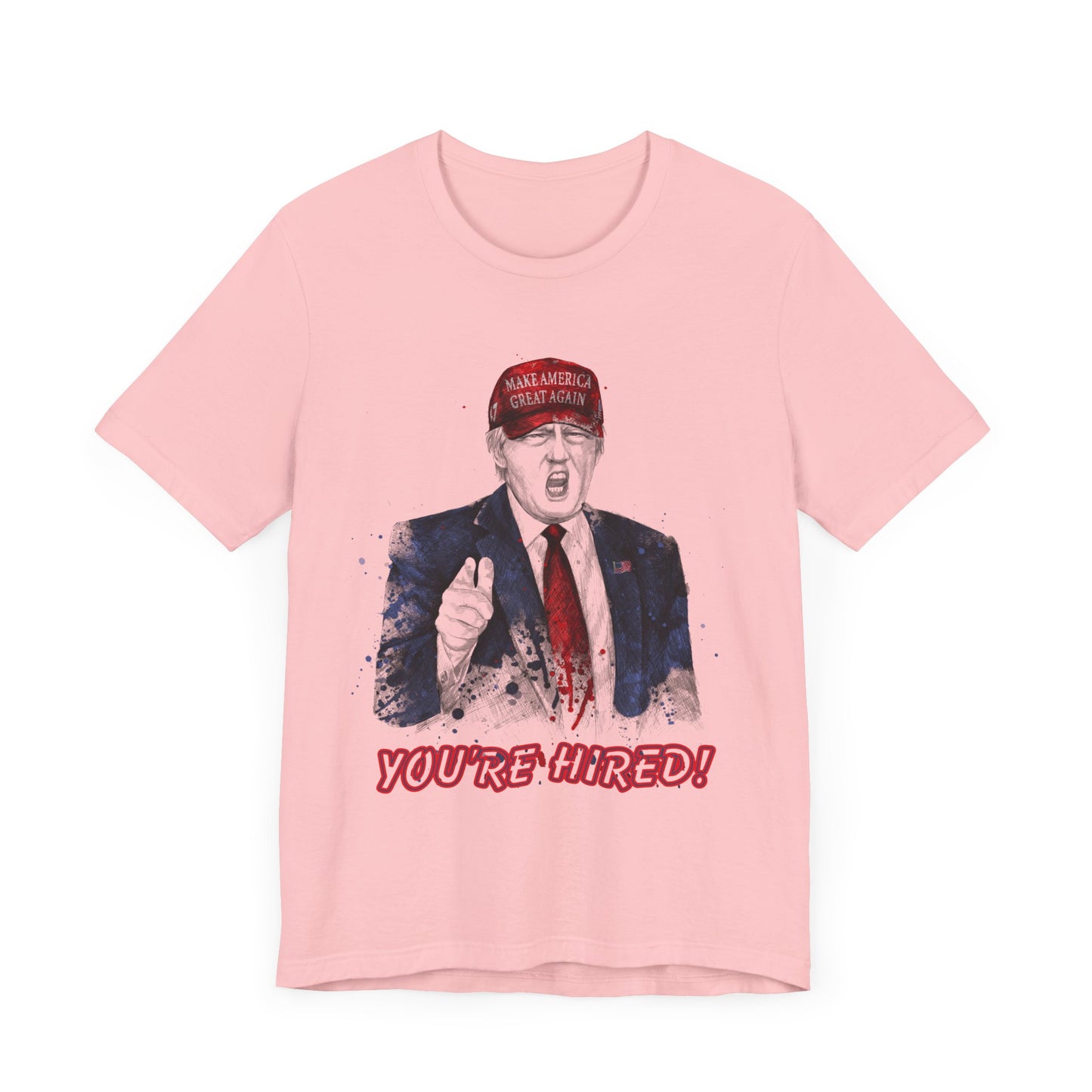 Trump "YOU'RE HIRED!" Scribble Art I - Unisex T-Shirt