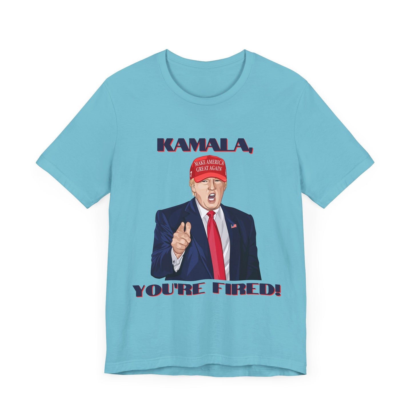 Trump "KAMALA, YOU'RE FIRED!" Cartoon Art VII - Unisex T-Shirt