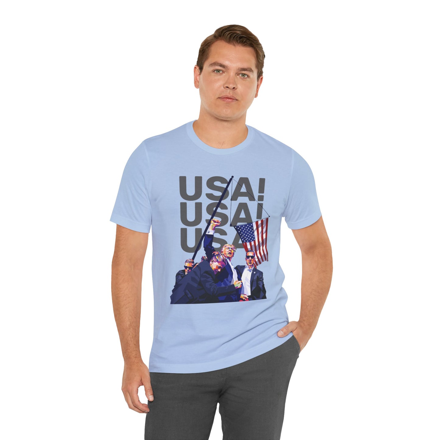 Trump Defiance USA! USA! USA! II - Unisex T-Shirt