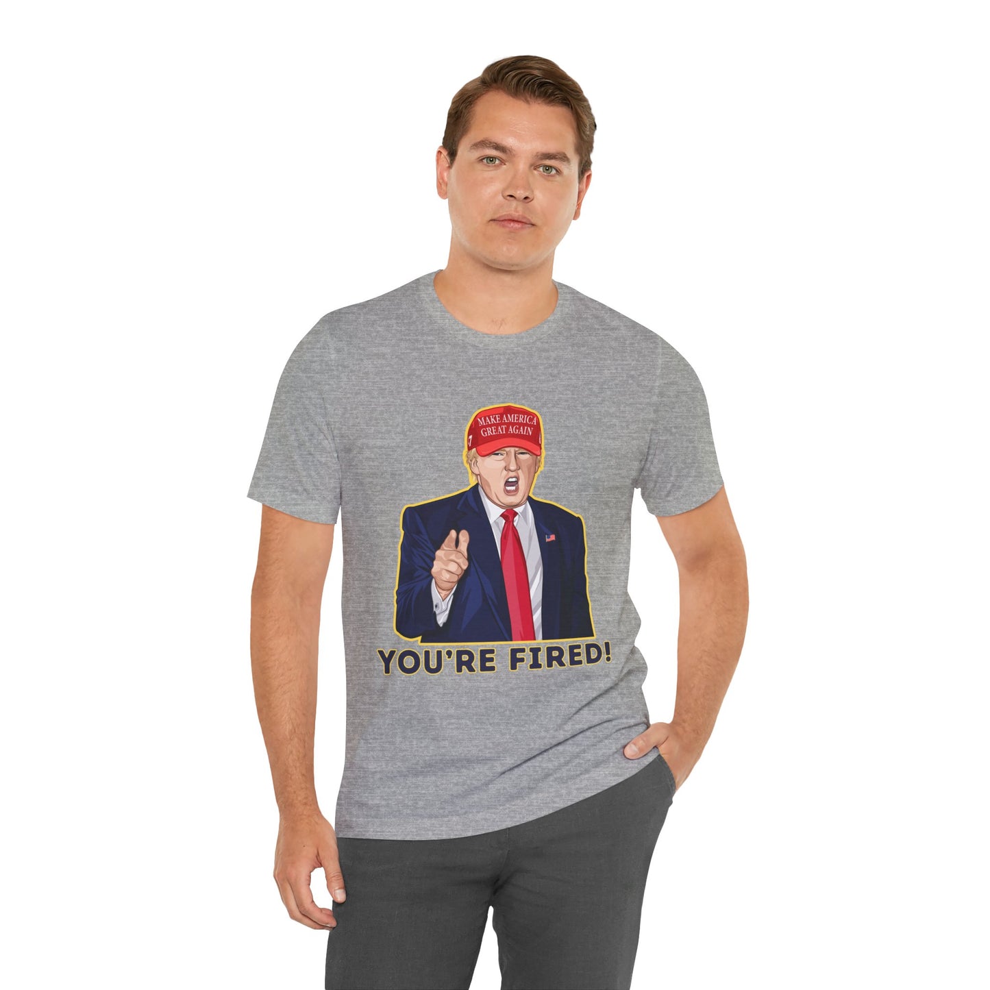 Trump "YOU'RE FIRED!" Cartoon Art IV - Unisex T-Shirt