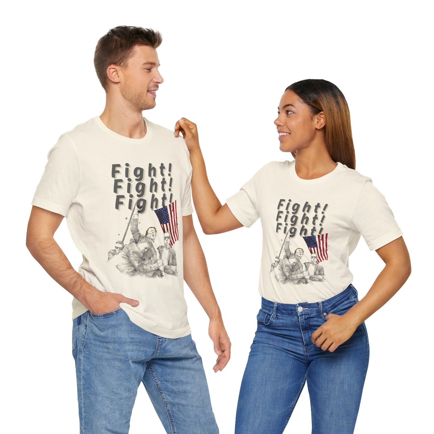 Trump Defiance Fight! Fight! Fight! - Unisex T-Shirt