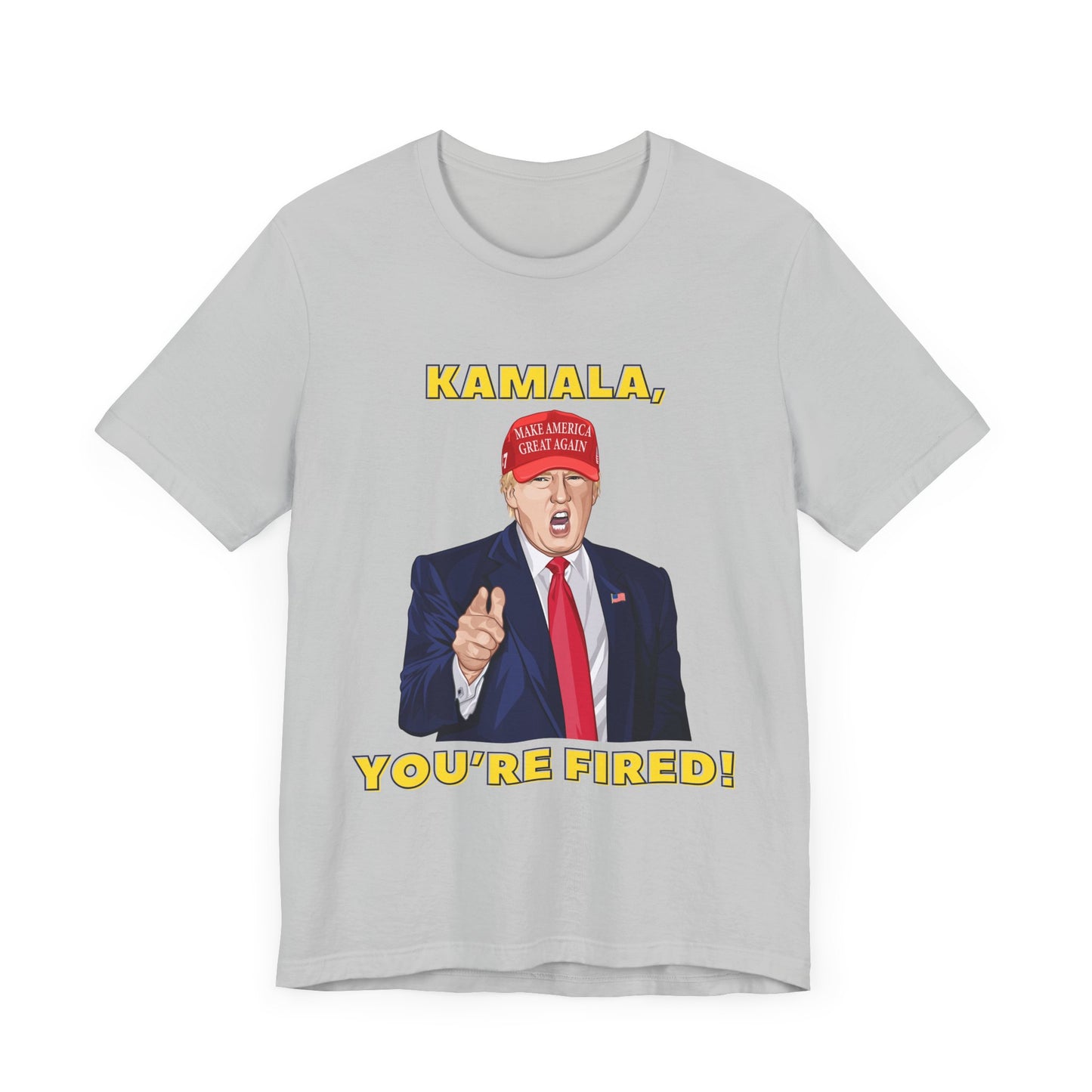 Trump "KAMALA, YOU'RE FIRED!" Cartoon Art III - Unisex T-Shirt