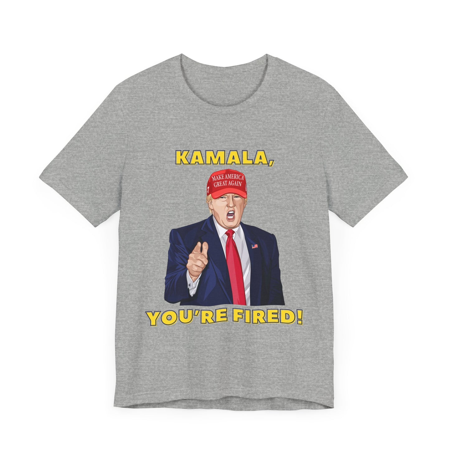 Trump "KAMALA, YOU'RE FIRED!" Cartoon Art III - Unisex T-Shirt