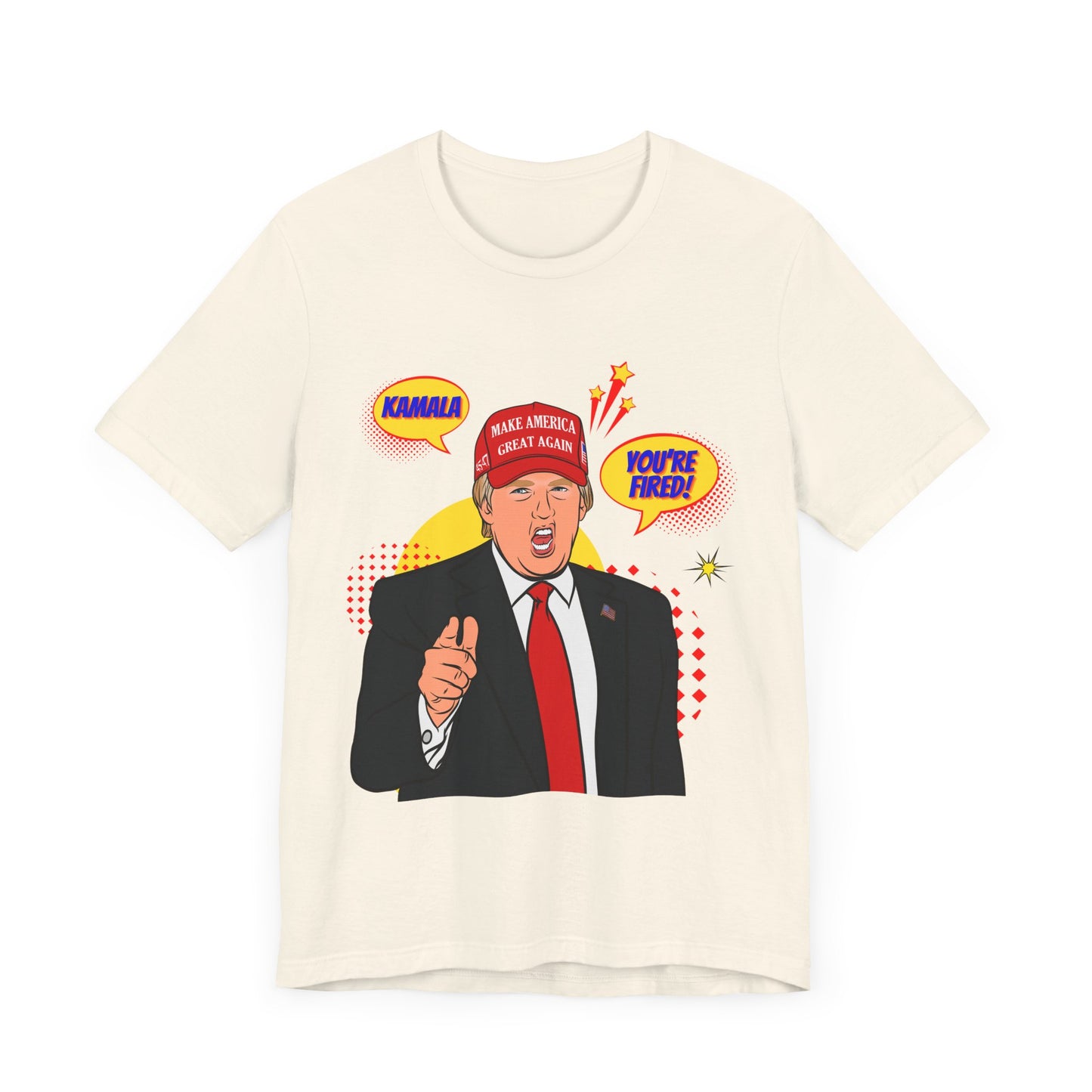 Trump "KAMALA, YOU'RE FIRED!" Pop Art  - Unisex T-Shirt