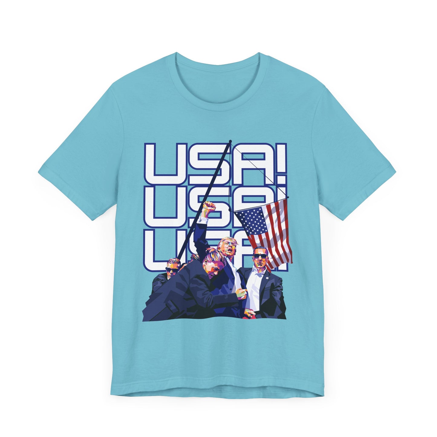 Trump Defiance USA! USA! USA! - Unisex T-Shirt