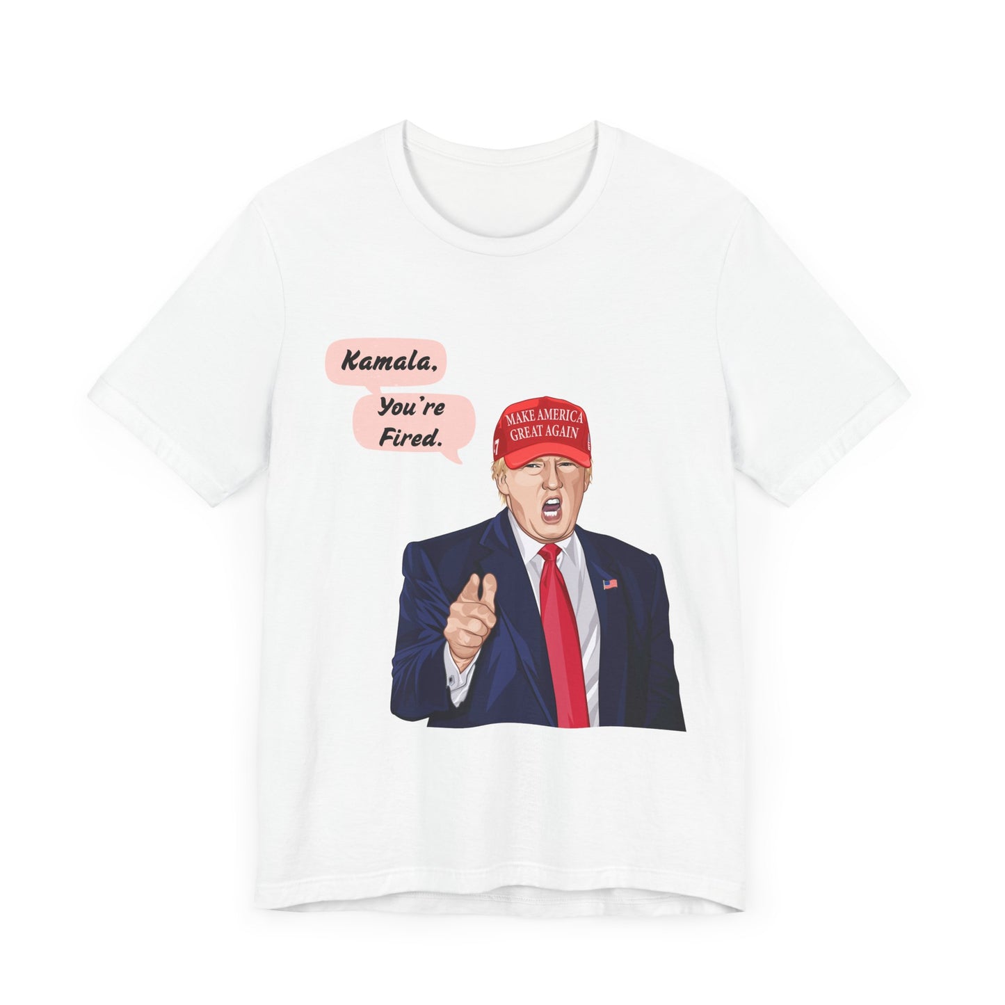 Trump "Kamala, You're Fired!" Cartoon Art X - Unisex T-Shirt