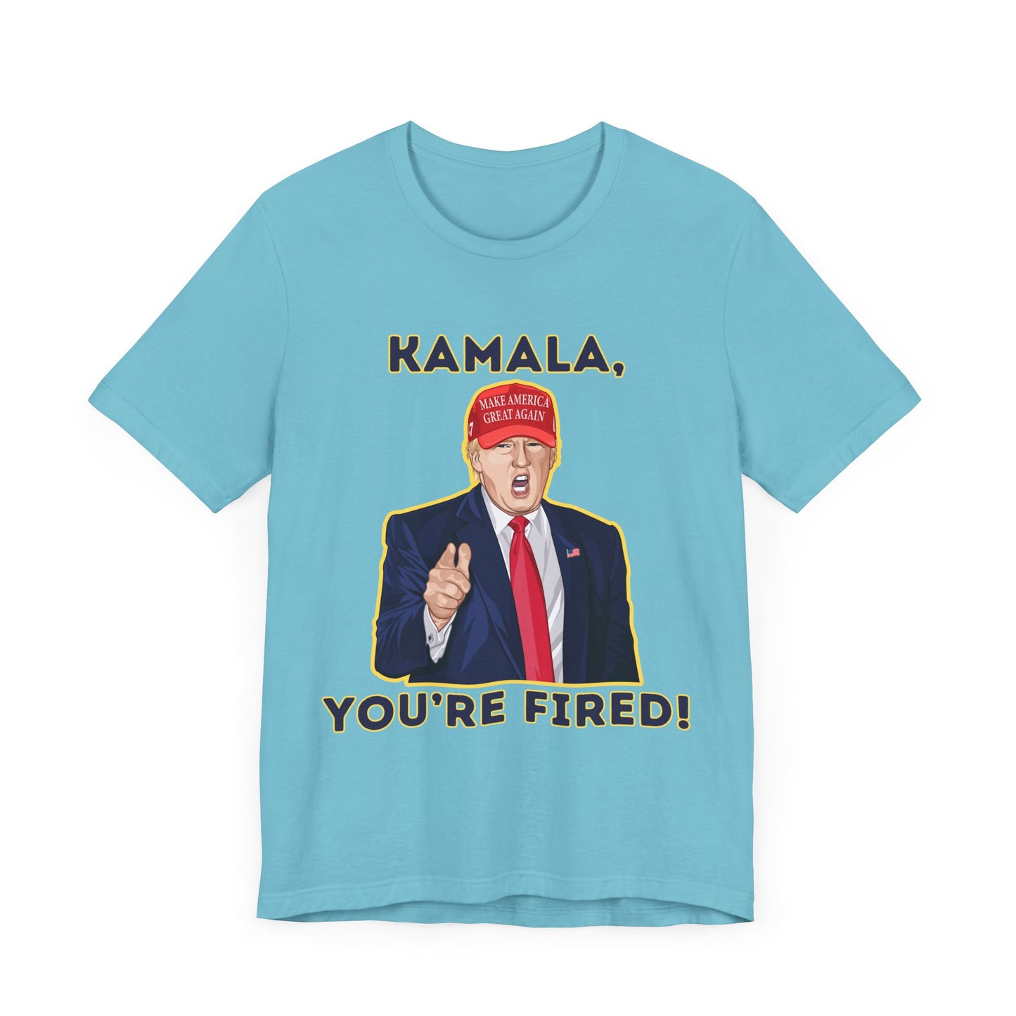 Trump "KAMALA, YOU'RE FIRED!" Cartoon Art V - Unisex T-Shirt