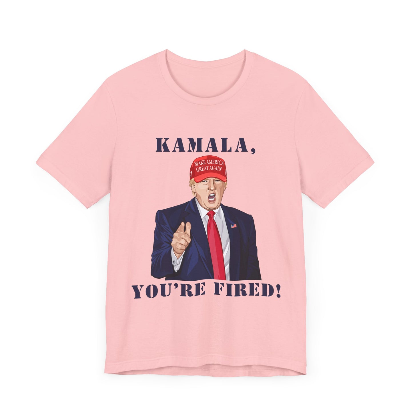 Trump "KAMALA, YOU'RE FIRED!" Cartoon Art VIII - Unisex T-Shirt