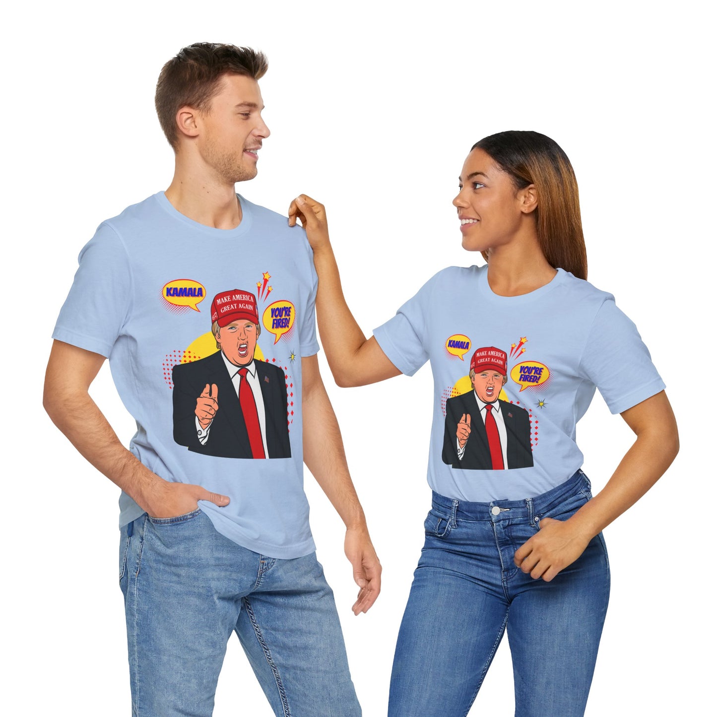 Trump "KAMALA, YOU'RE FIRED!" Pop Art  - Unisex T-Shirt