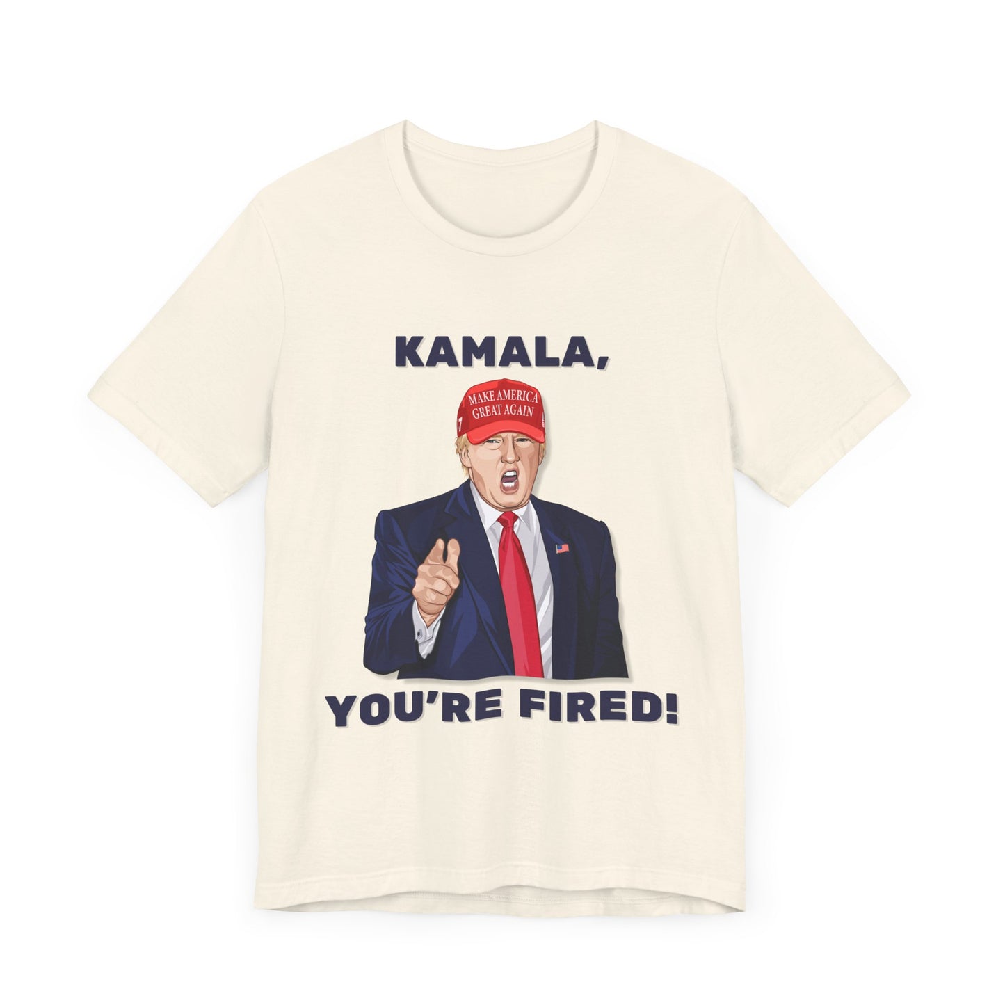 Trump "KAMALA, YOU'RE FIRED!" Cartoon Art II - Unisex T-Shirt