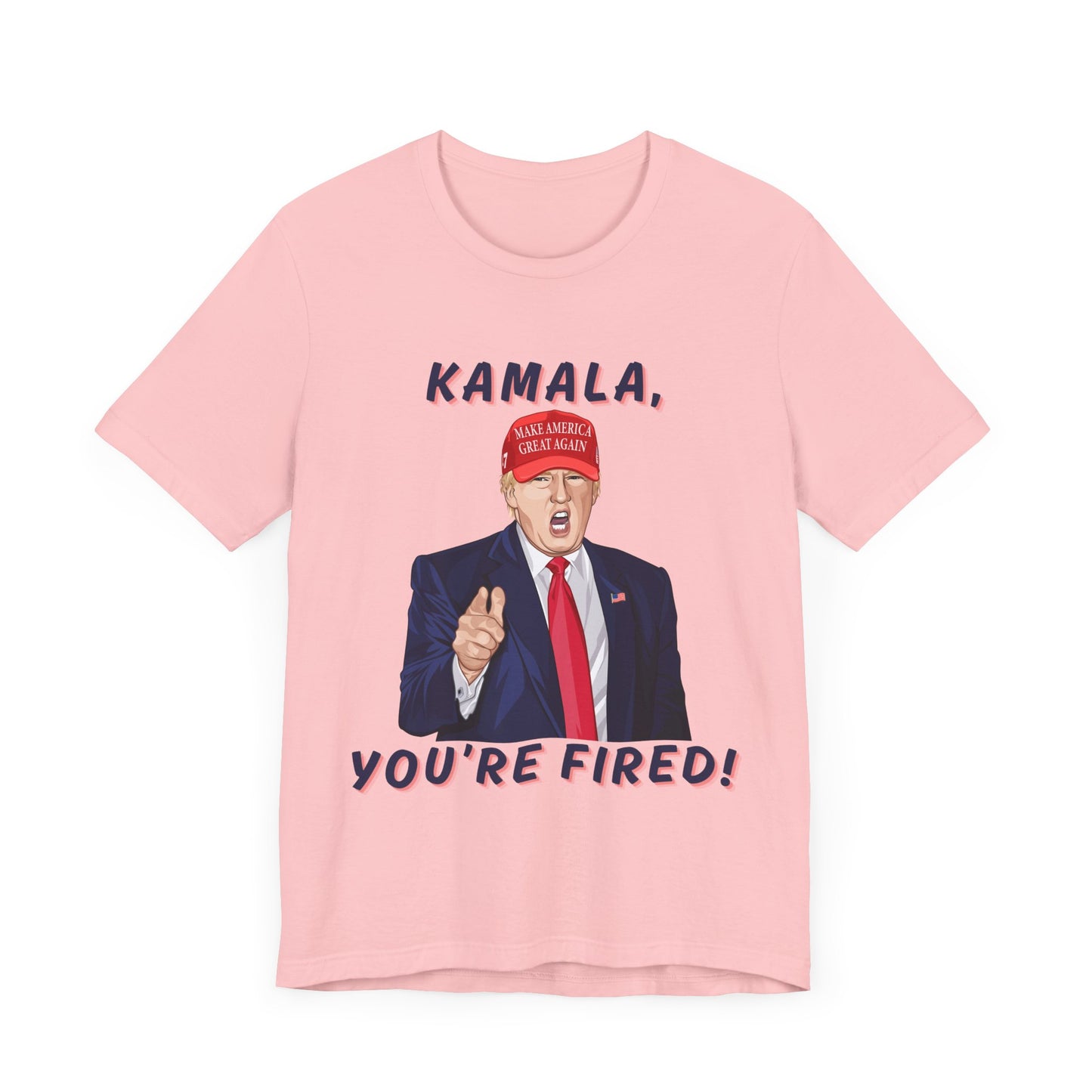 Trump "KAMALA, YOU'RE FIRED!" Cartoon Art IV - Unisex T-Shirt