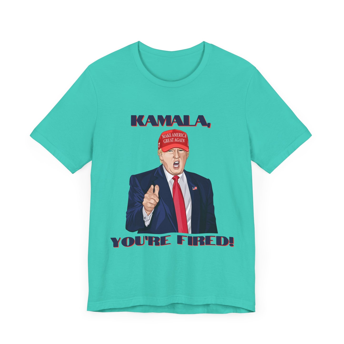 Trump "KAMALA, YOU'RE FIRED!" Cartoon Art VII - Unisex T-Shirt