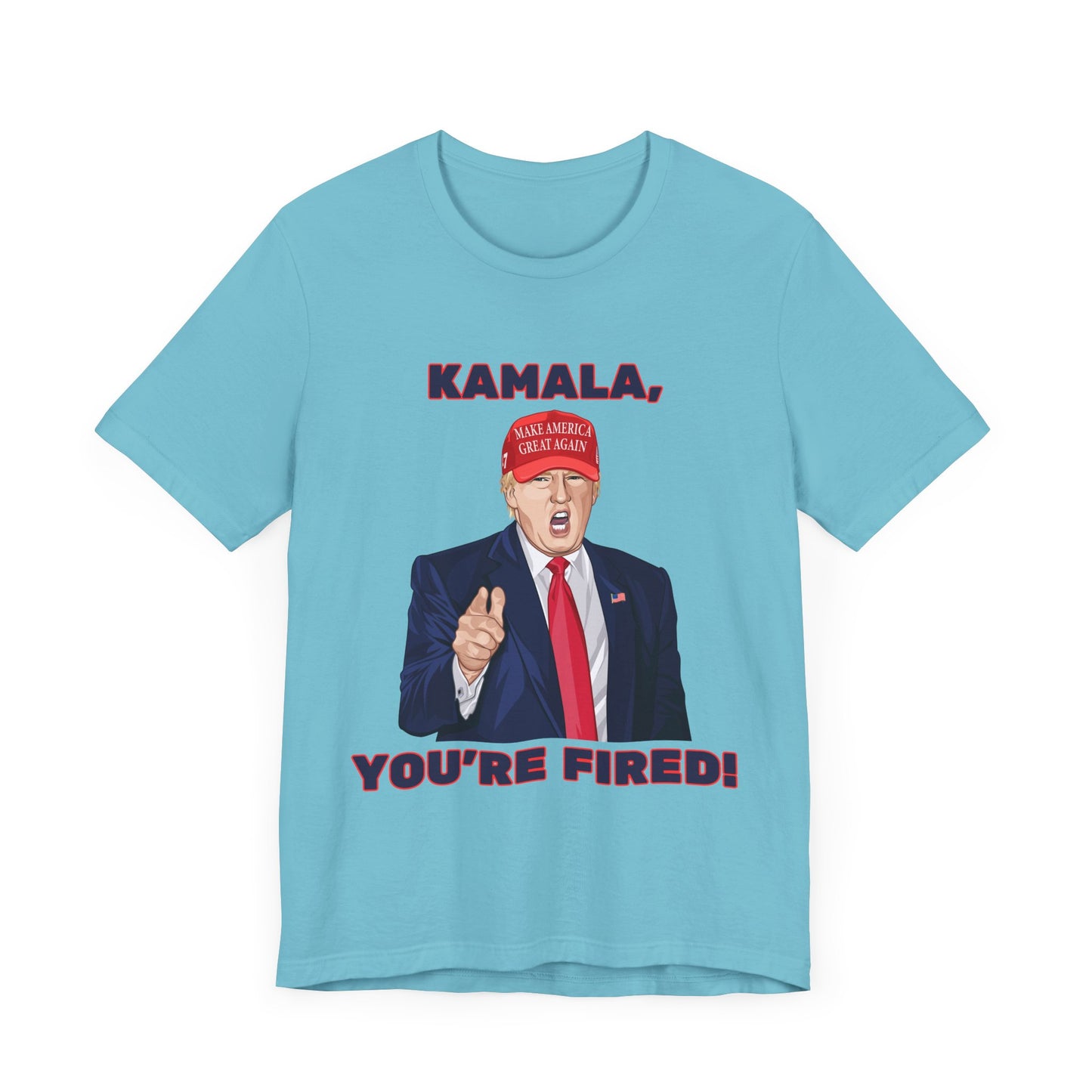 Trump "KAMALA, YOU'RE FIRED!" Cartoon Art I - Unisex T-Shirt