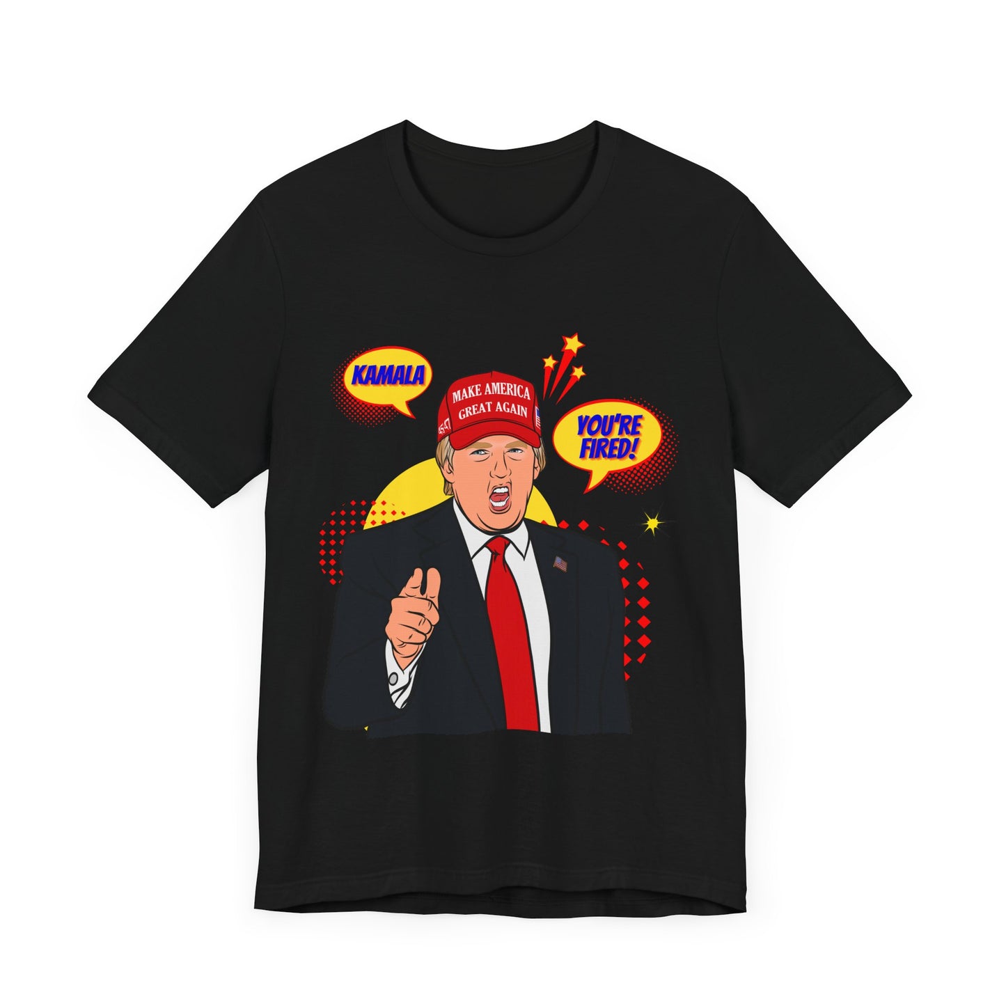 Trump "KAMALA, YOU'RE FIRED!" Pop Art  - Unisex T-Shirt