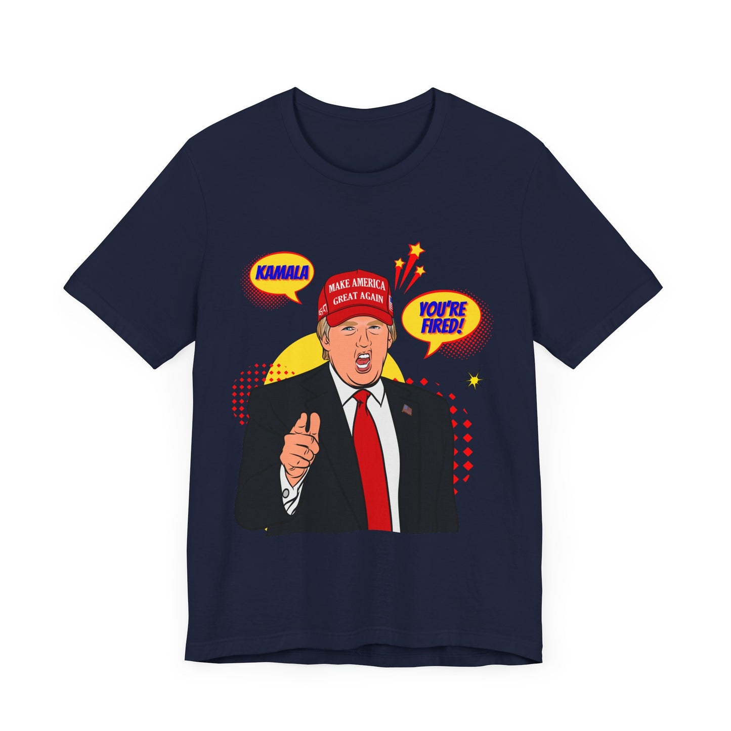 Trump "KAMALA, YOU'RE FIRED!" Pop Art  - Unisex T-Shirt