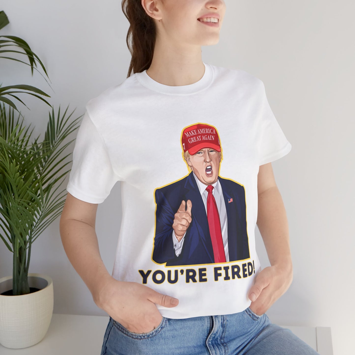 Trump "YOU'RE FIRED!" Cartoon Art IV - Unisex T-Shirt