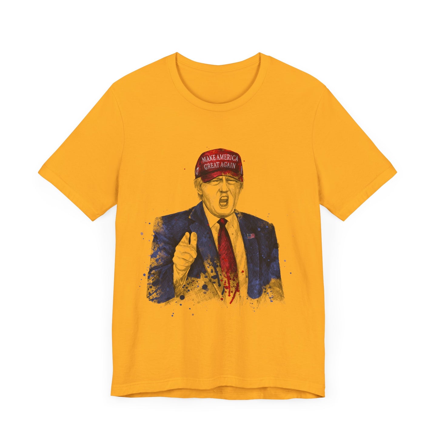 Trump "YOU'RE FIRED!" (Image Only) Scribble Art I - Unisex T-Shirt