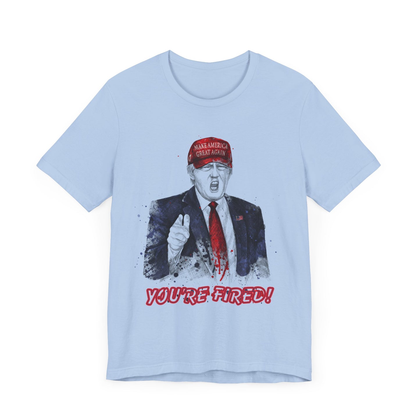 Trump "YOU'RE FIRED!" Scribble Art I - Unisex T-Shirt