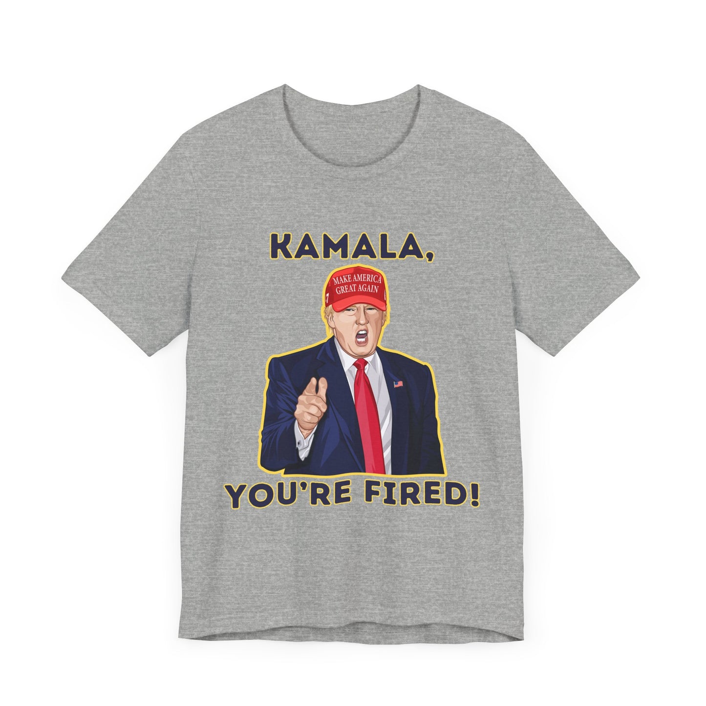 Trump "KAMALA, YOU'RE FIRED!" Cartoon Art V - Unisex T-Shirt