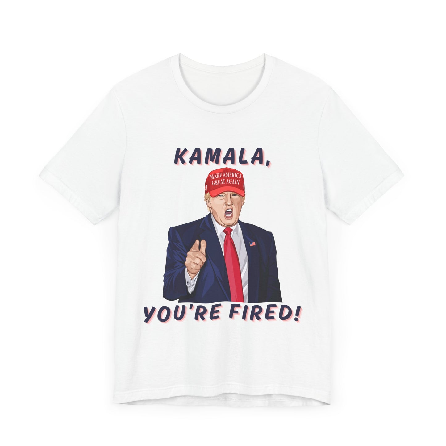 Trump "KAMALA, YOU'RE FIRED!" Cartoon Art IV - Unisex T-Shirt