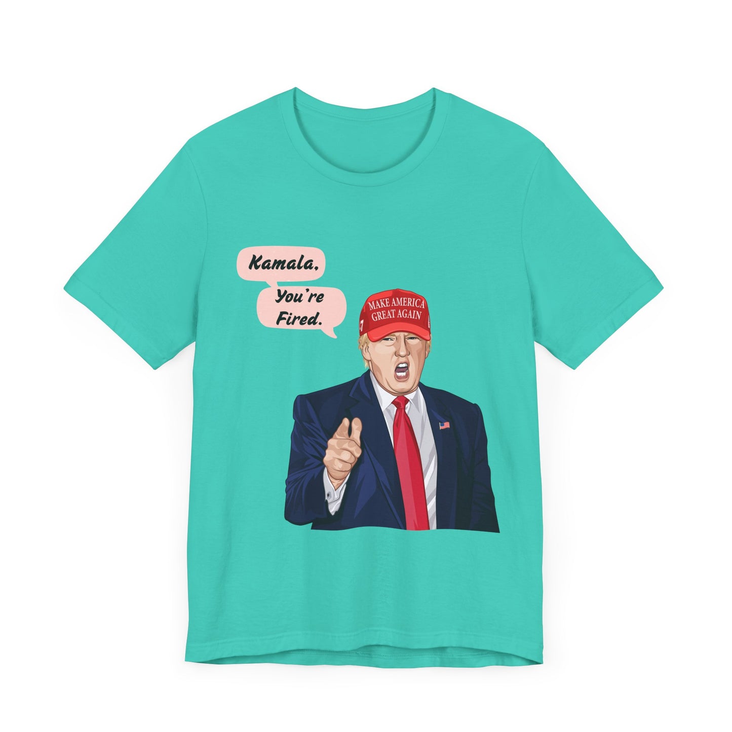 Trump "Kamala, You're Fired!" Cartoon Art X - Unisex T-Shirt