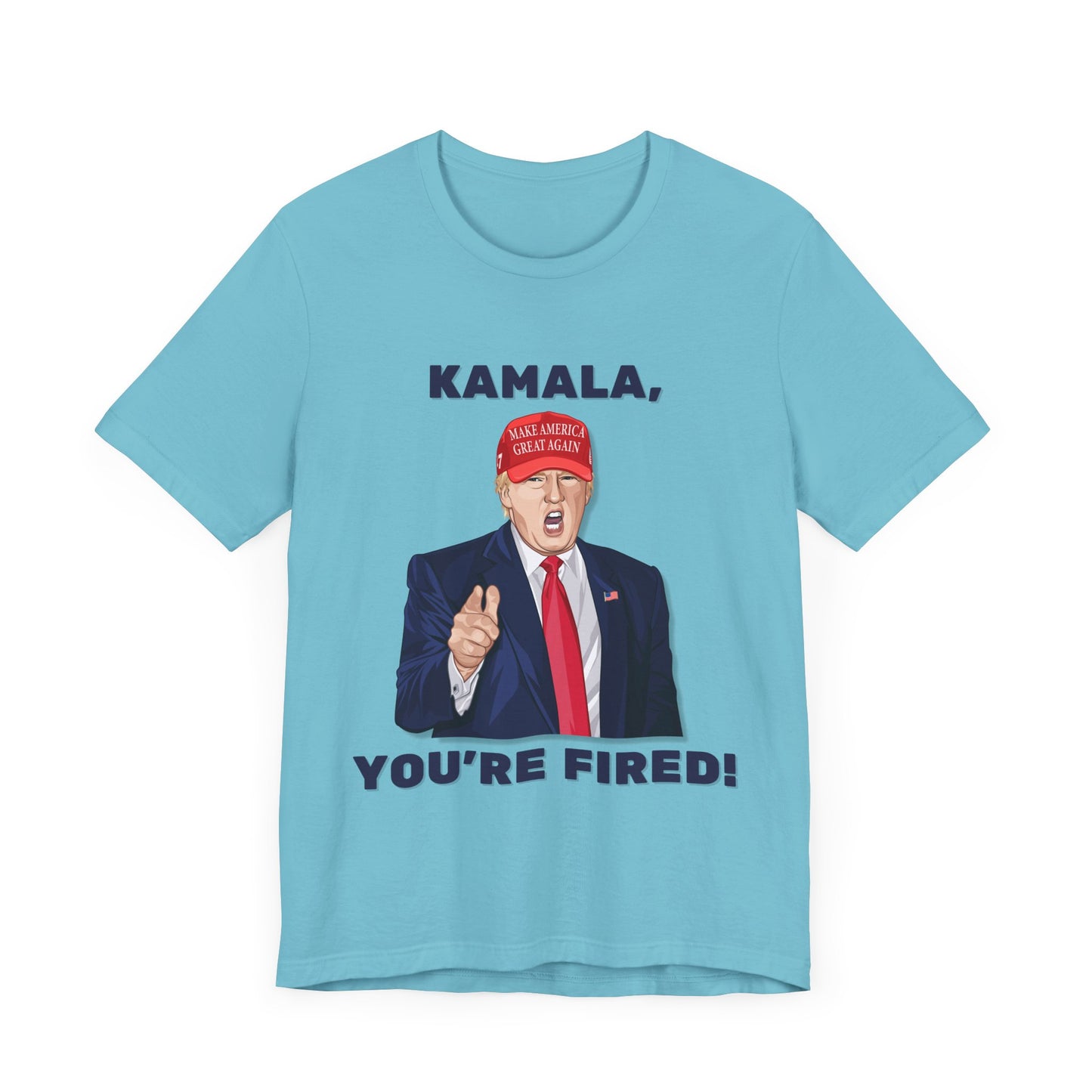 Trump "KAMALA, YOU'RE FIRED!" Cartoon Art II - Unisex T-Shirt