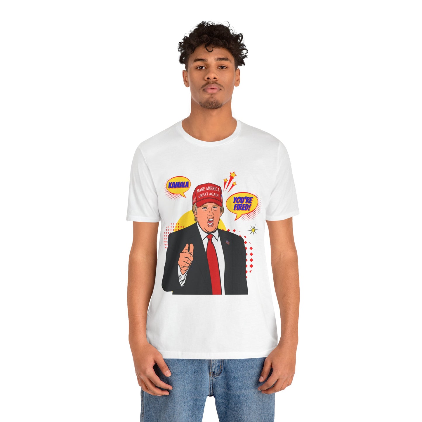 Trump "KAMALA, YOU'RE FIRED!" Pop Art  - Unisex T-Shirt