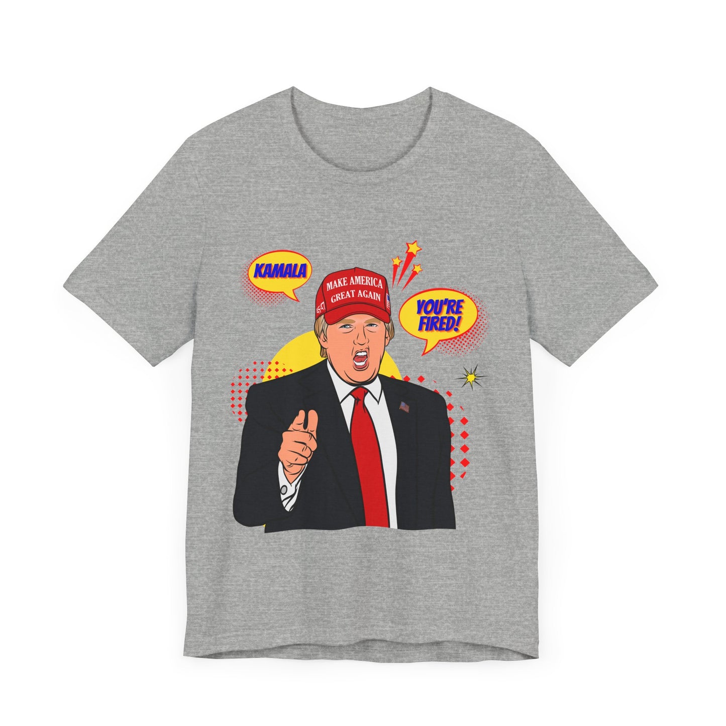 Trump "KAMALA, YOU'RE FIRED!" Pop Art  - Unisex T-Shirt