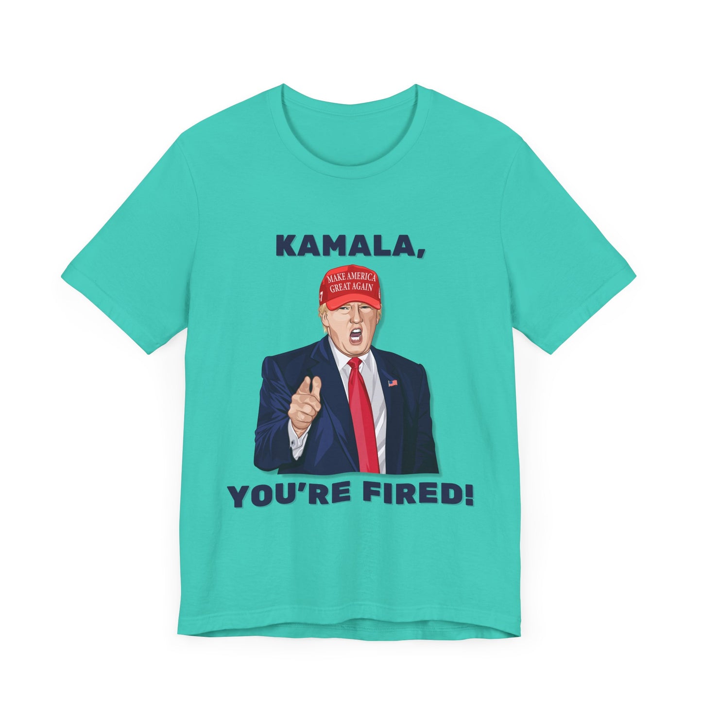 Trump "KAMALA, YOU'RE FIRED!" Cartoon Art II - Unisex T-Shirt