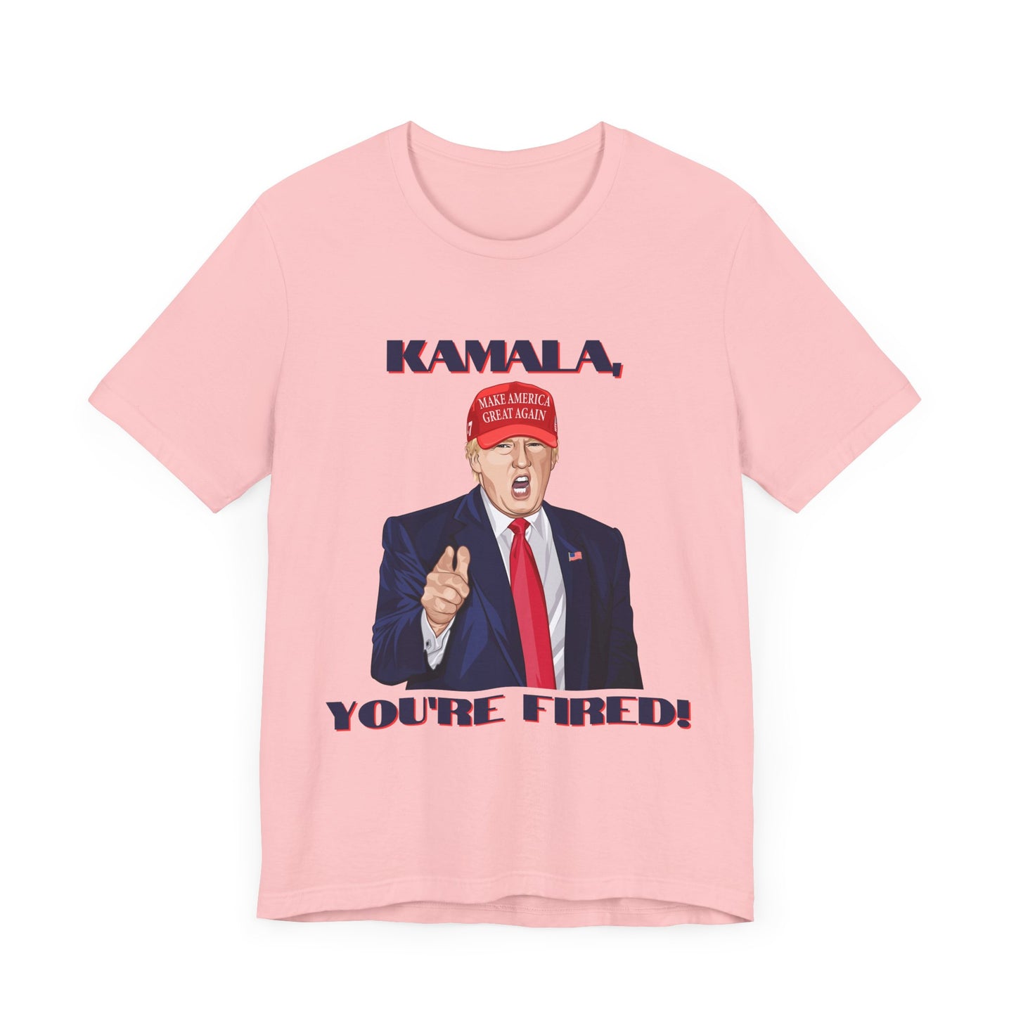 Trump "KAMALA, YOU'RE FIRED!" Cartoon Art VII - Unisex T-Shirt