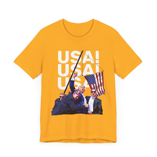 Trump Defiance USA! USA! USA! II - Unisex T-Shirt