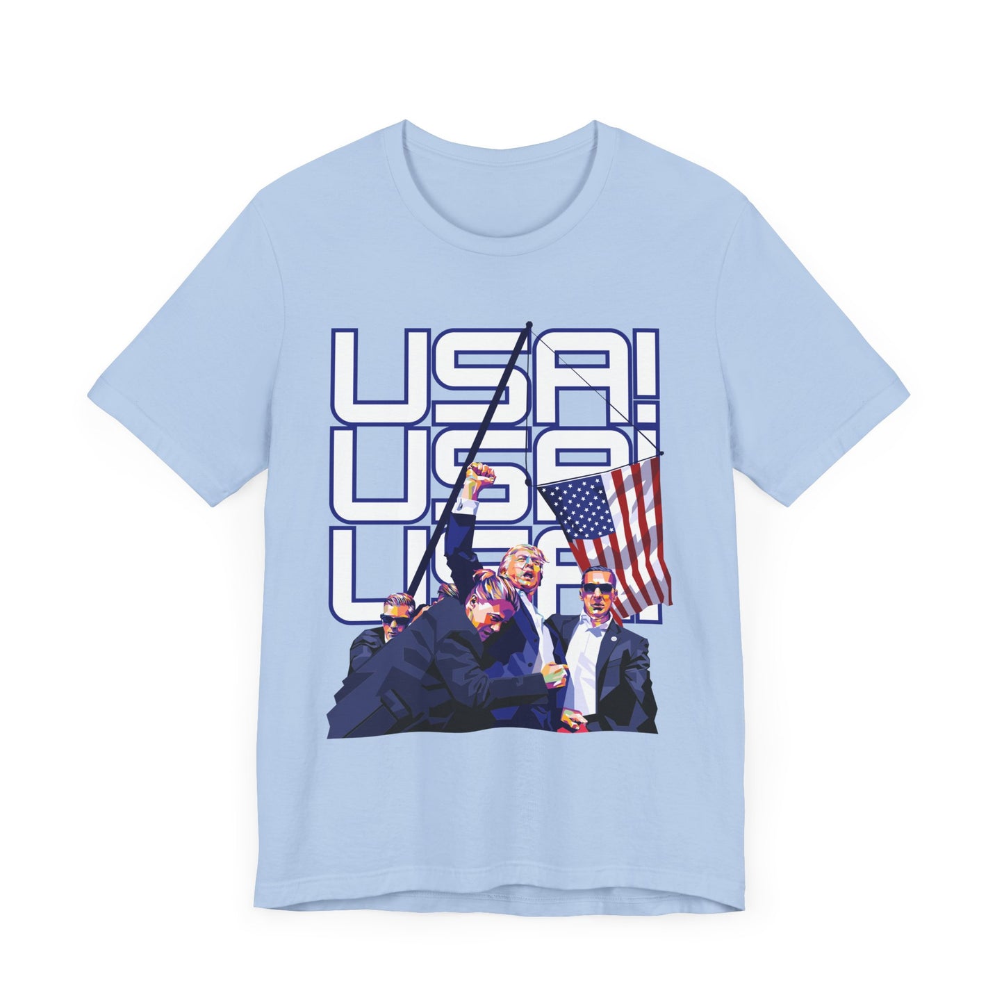 Trump Defiance USA! USA! USA! - Unisex T-Shirt