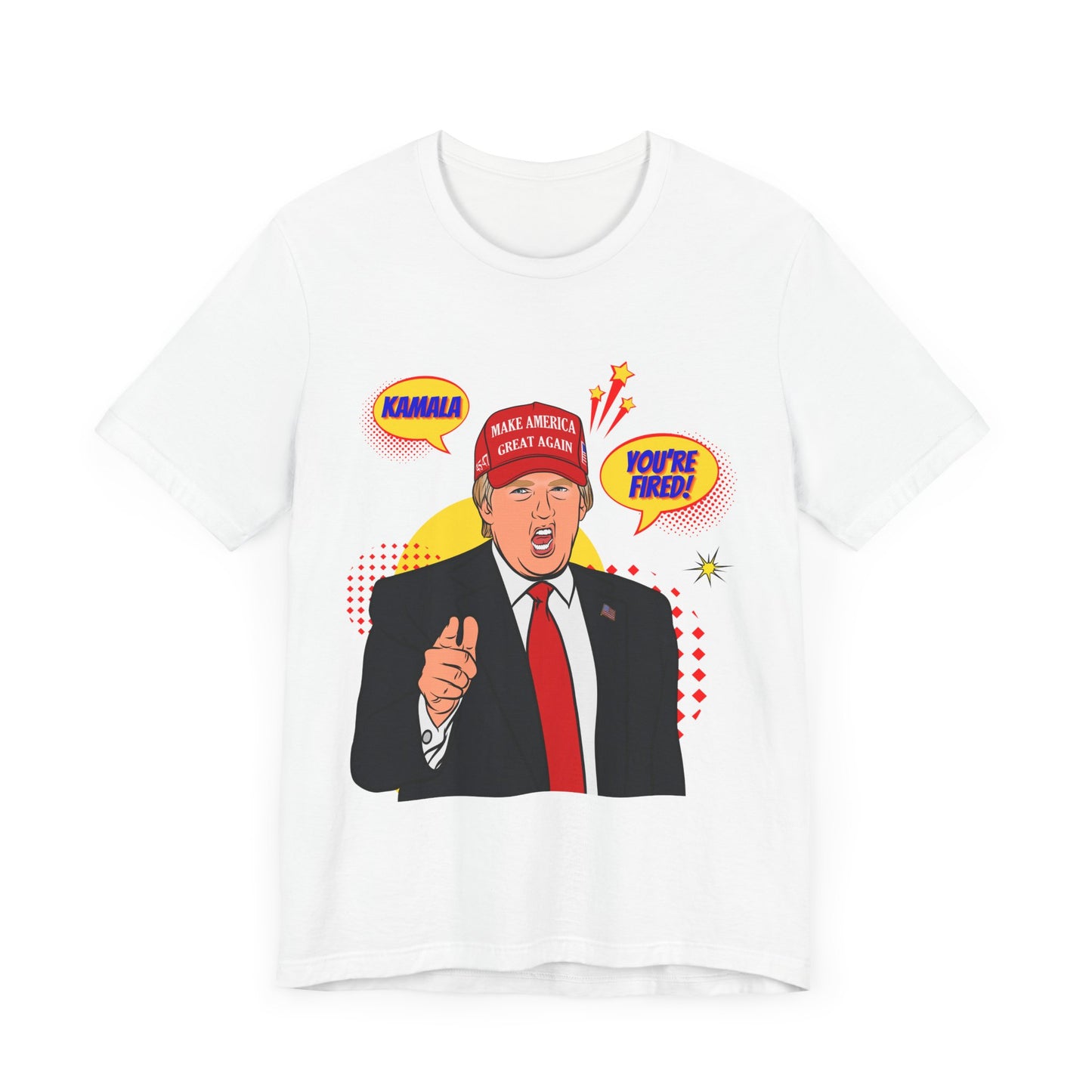 Trump "KAMALA, YOU'RE FIRED!" Pop Art  - Unisex T-Shirt