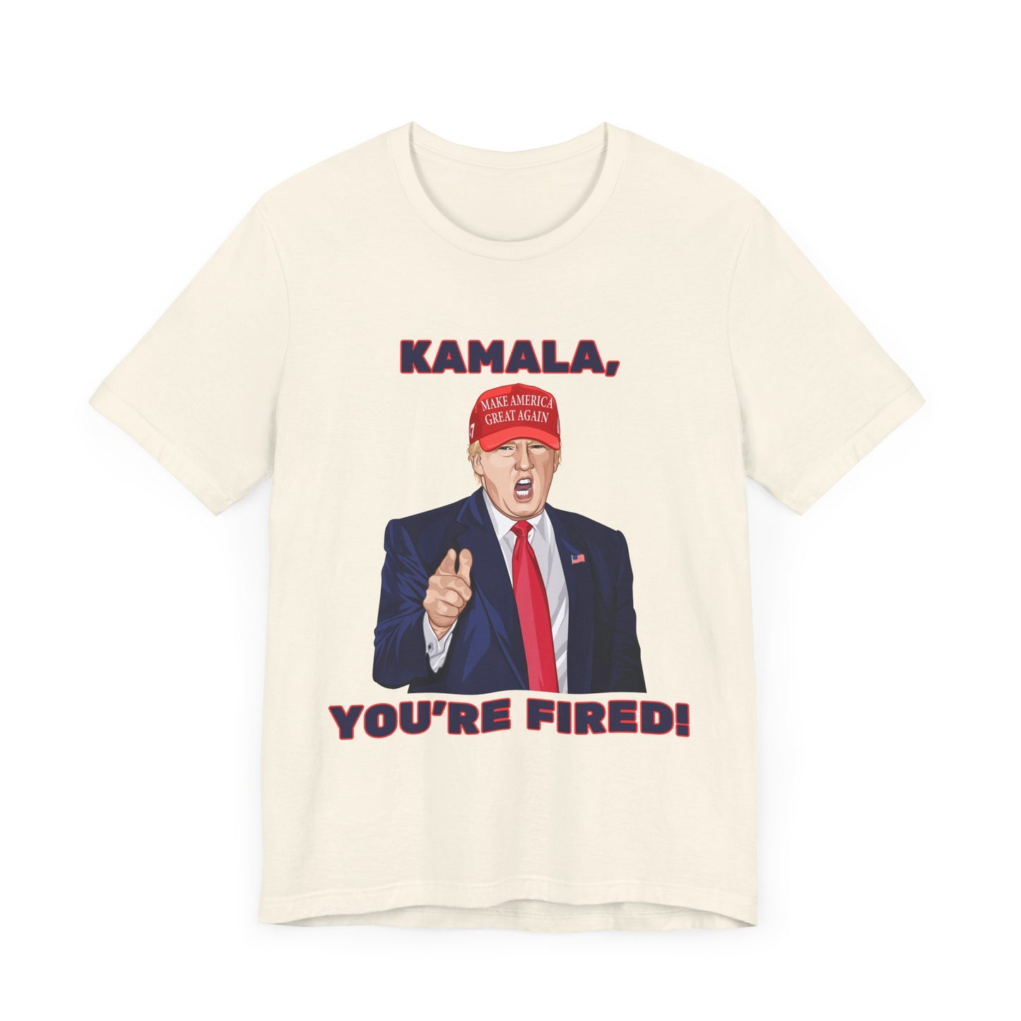 Trump "KAMALA, YOU'RE FIRED!" Cartoon Art I - Unisex T-Shirt