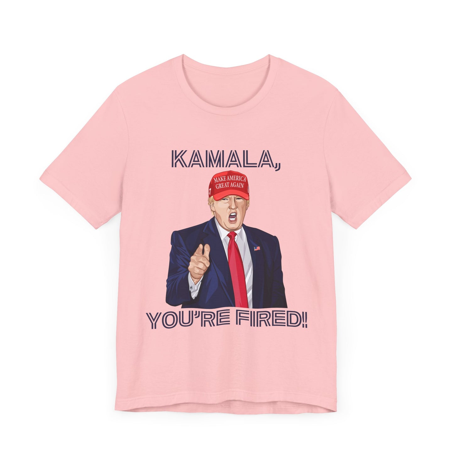 Trump "KAMALA, YOU'RE FIRED!" Cartoon Art VI - Unisex T-Shirt