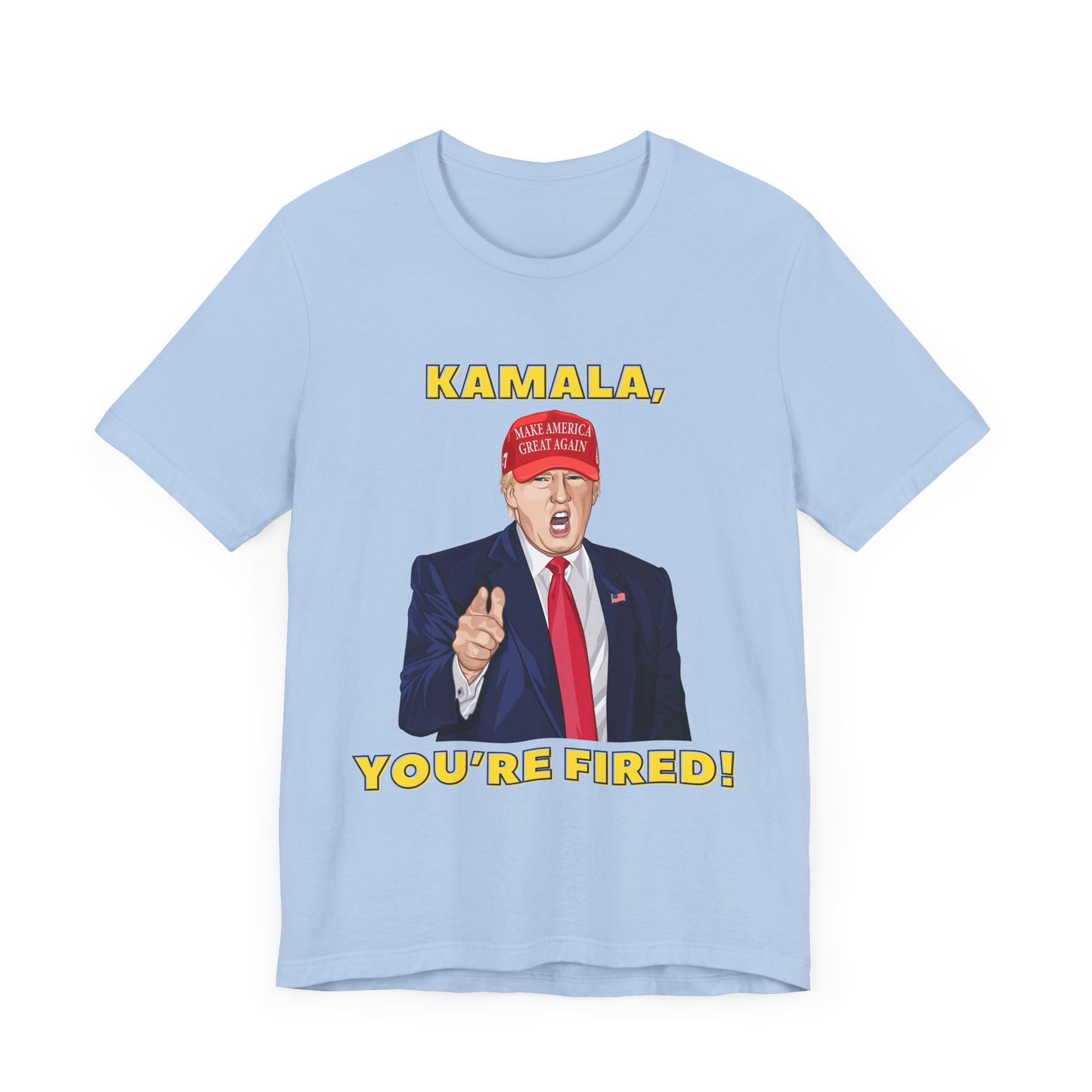 Trump "KAMALA, YOU'RE FIRED!" Cartoon Art III - Unisex T-Shirt