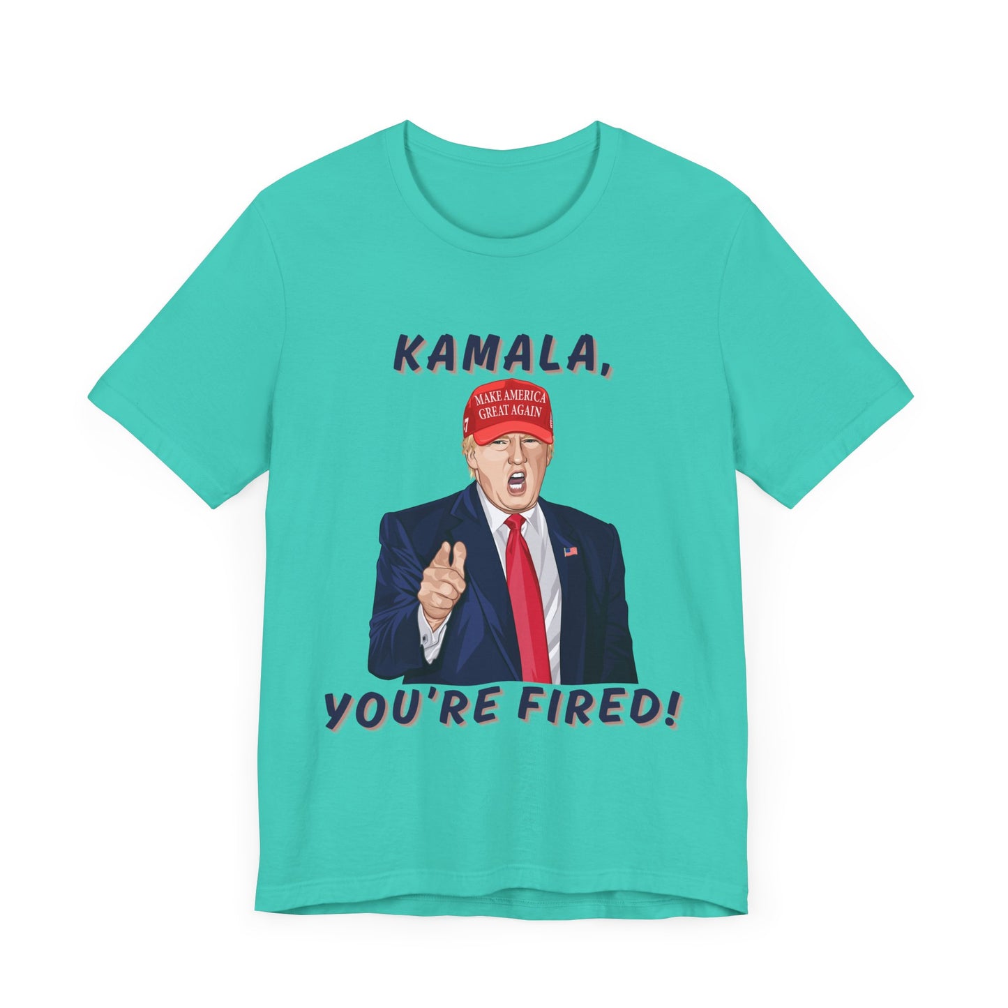 Trump "KAMALA, YOU'RE FIRED!" Cartoon Art IV - Unisex T-Shirt