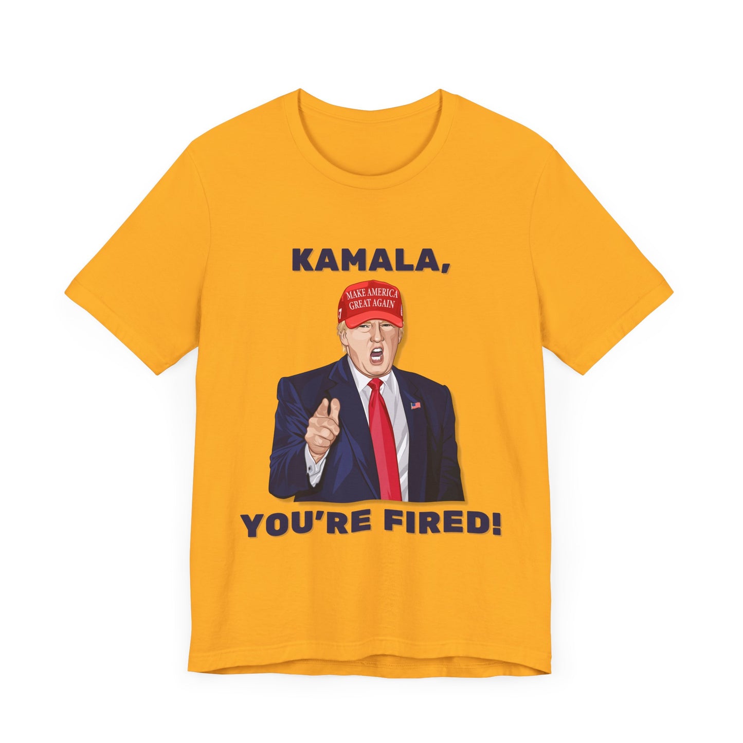 Trump "KAMALA, YOU'RE FIRED!" Cartoon Art II - Unisex T-Shirt