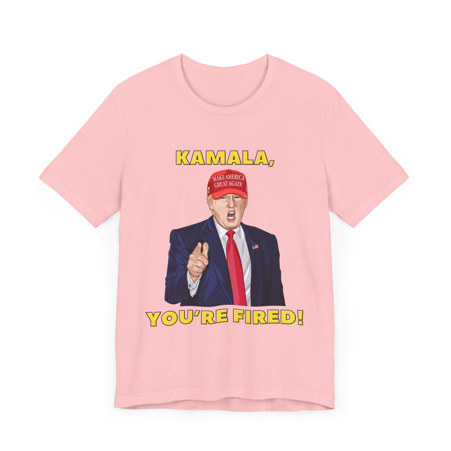 Trump "KAMALA, YOU'RE FIRED!" Cartoon Art III - Unisex T-Shirt