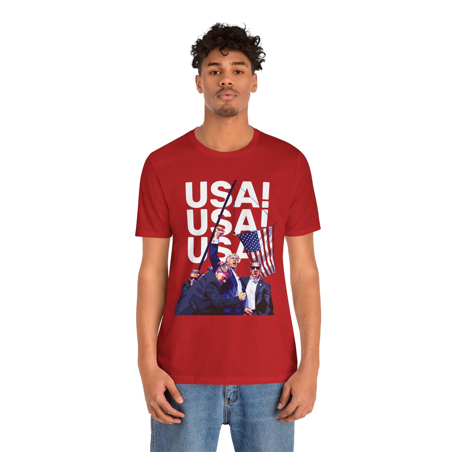 Trump Defiance USA! USA! USA! II - Unisex T-Shirt