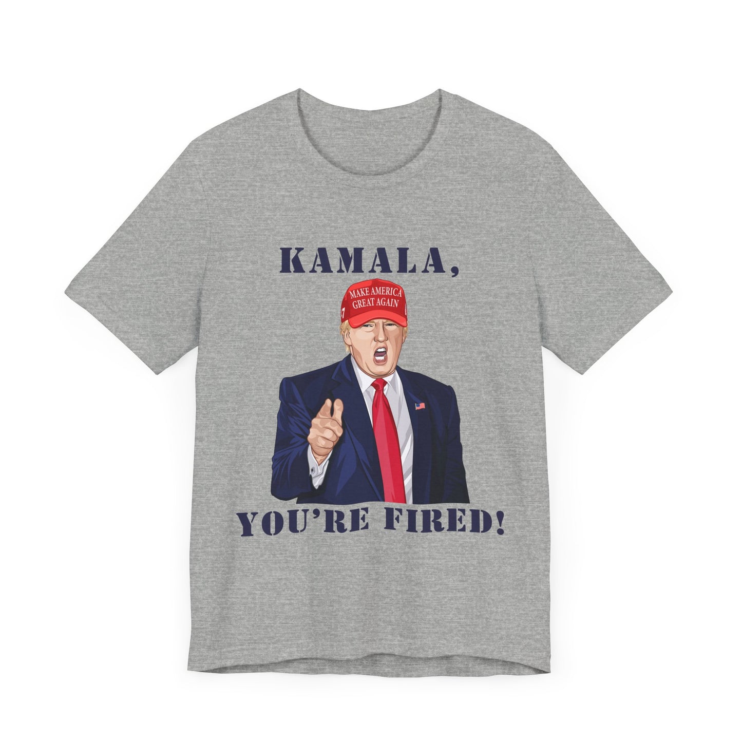 Trump "KAMALA, YOU'RE FIRED!" Cartoon Art VIII - Unisex T-Shirt