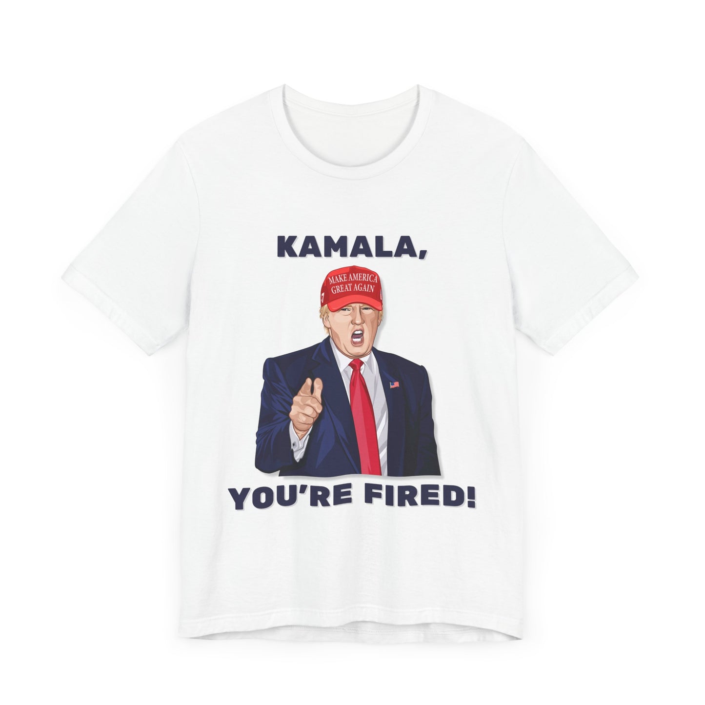 Trump "KAMALA, YOU'RE FIRED!" Cartoon Art II - Unisex T-Shirt