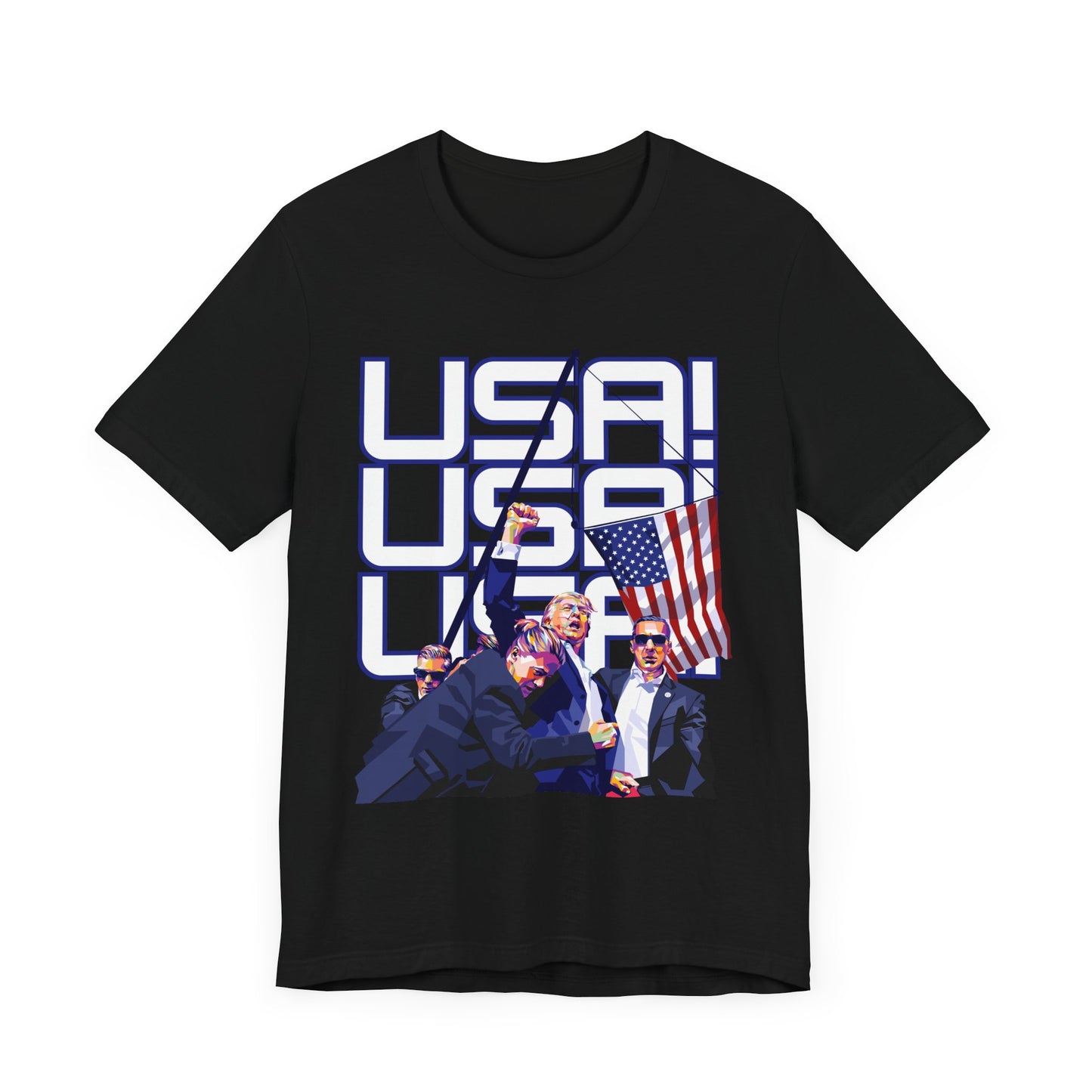 Trump Defiance USA! USA! USA! - Unisex T-Shirt